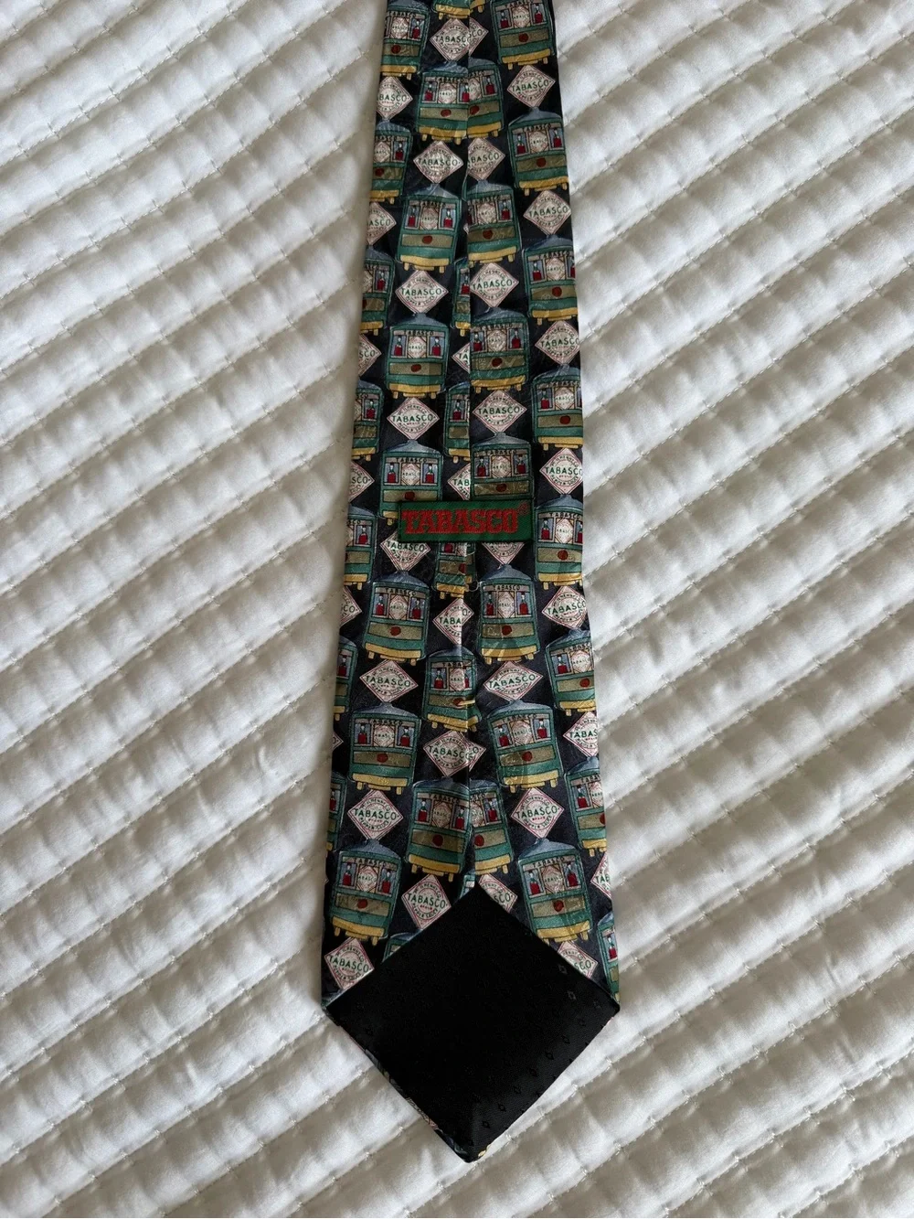 Men's Novelty Necktie with Tabasco Pattern